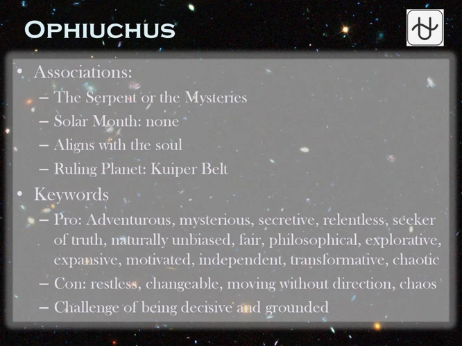 The Transcendence Of Ophiuchus In Astrology